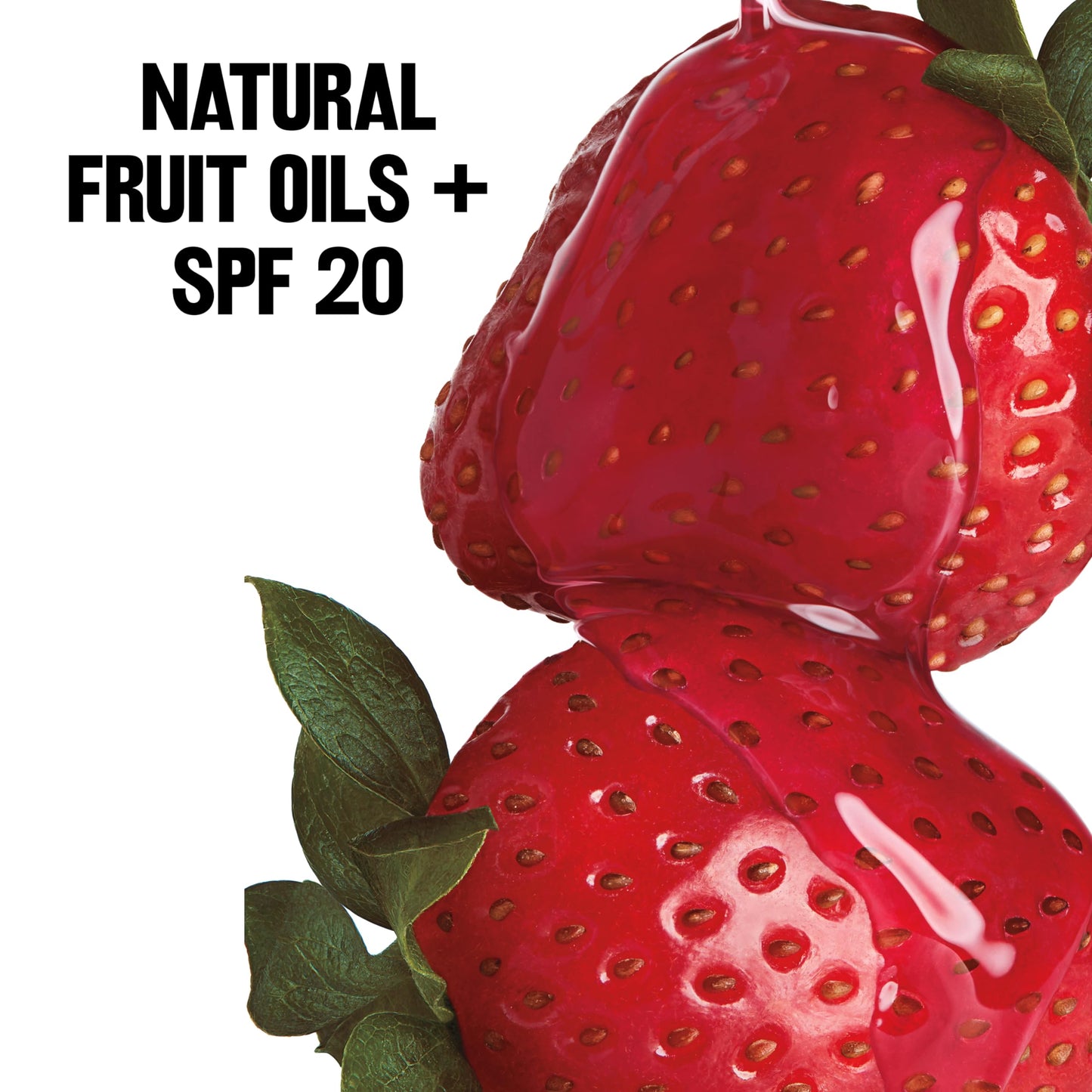 Bálsamo labial de Revlon, bálsamo labial tintado beso, maquillaje facial con hidratación duradera, SPF 20, infundido con aceites de frutas naturales, fresa fresca 025, 0.01 onzas