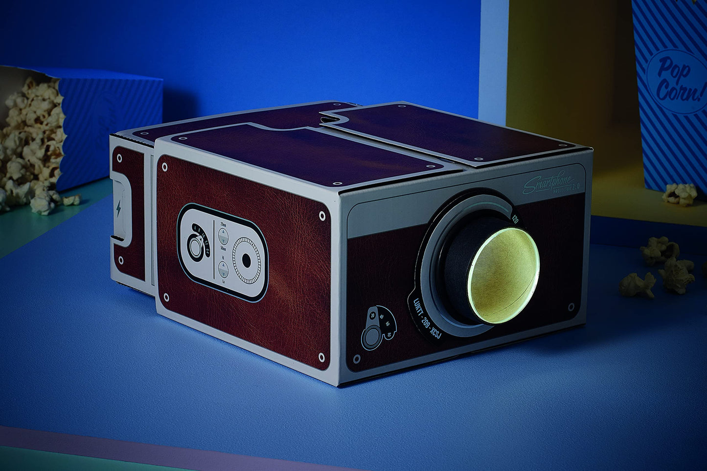 Luckies of London | Proyector portátil para teléfono Inteligente | visualización de proyector para teléfono Celular | Accesorios de recámara y Dispositivos técnicos inalámbricos | Accesorios para