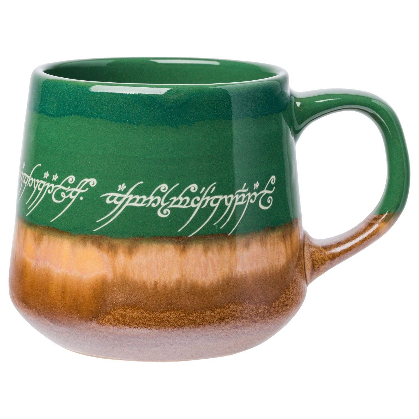 Taza de Cerámica Silver Buffalo Elven Text Alto Brillo 18 oz