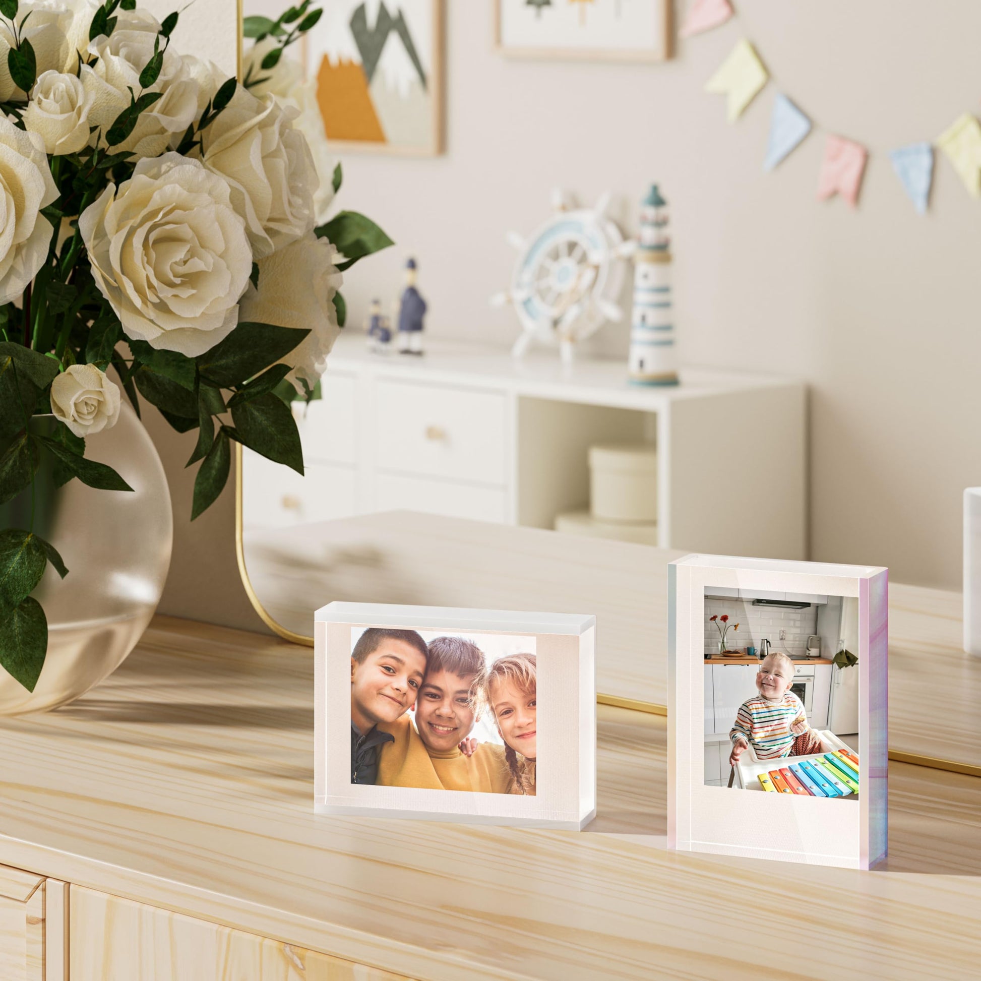 Janaden - Marcos de fotos Instax para Fujifilm Instax Mini película y película Polaroid, marco de fotos acrílico de 2 x 3 para accesorios de cámara instantánea, mini fotos de computadora, soporte de