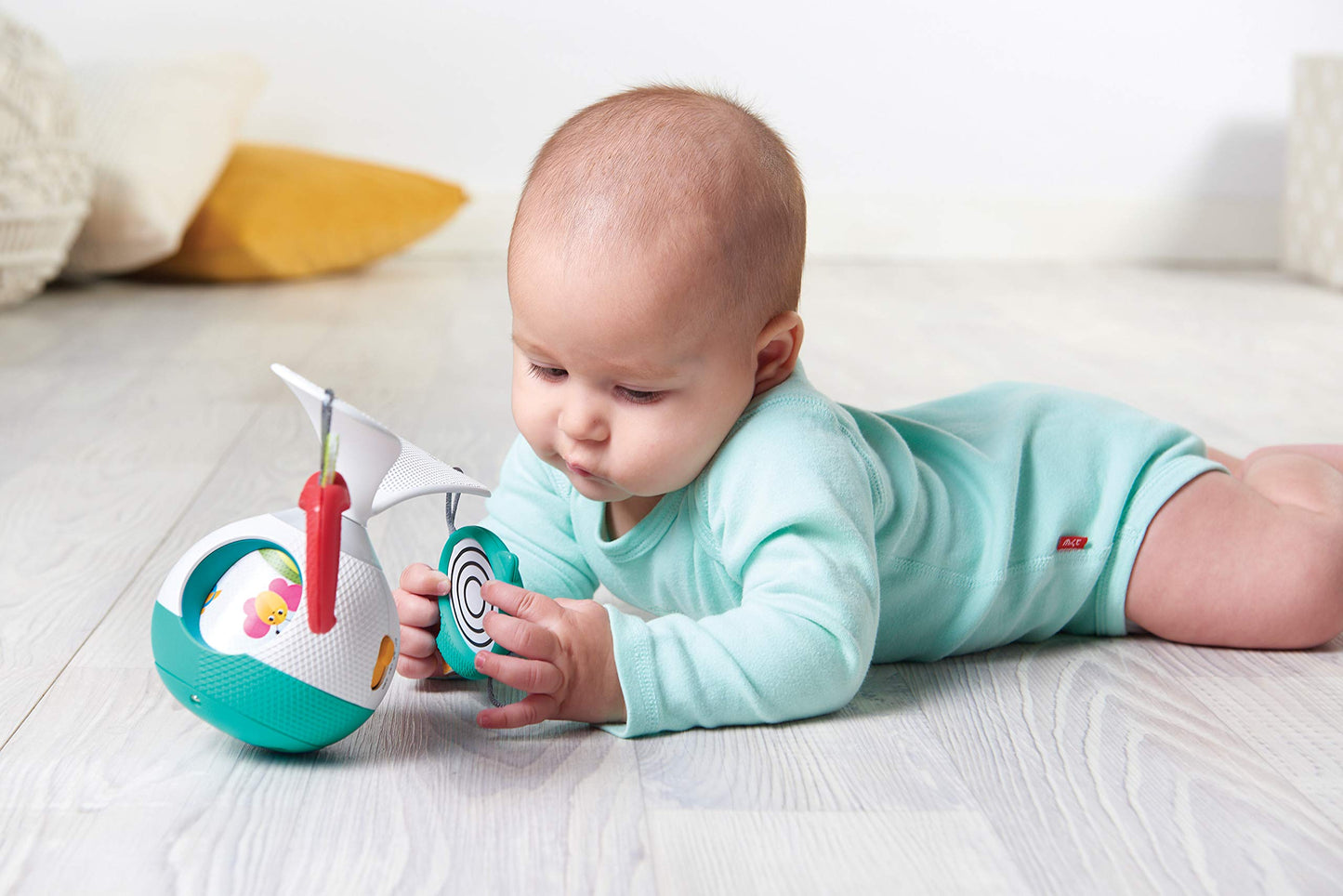 Tiny Love Tummy Time Mobile Entertainer, azul, talla única
