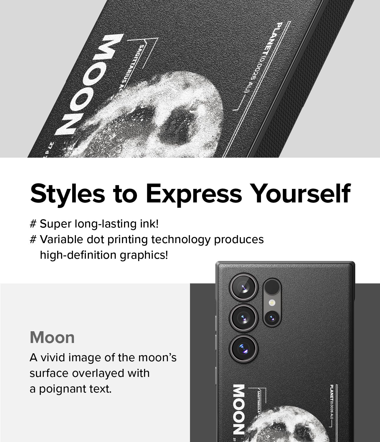 Funda Ringke Onyx Moon Antihuellas y Antideslizante para Samsung Galaxy S24 Ultra