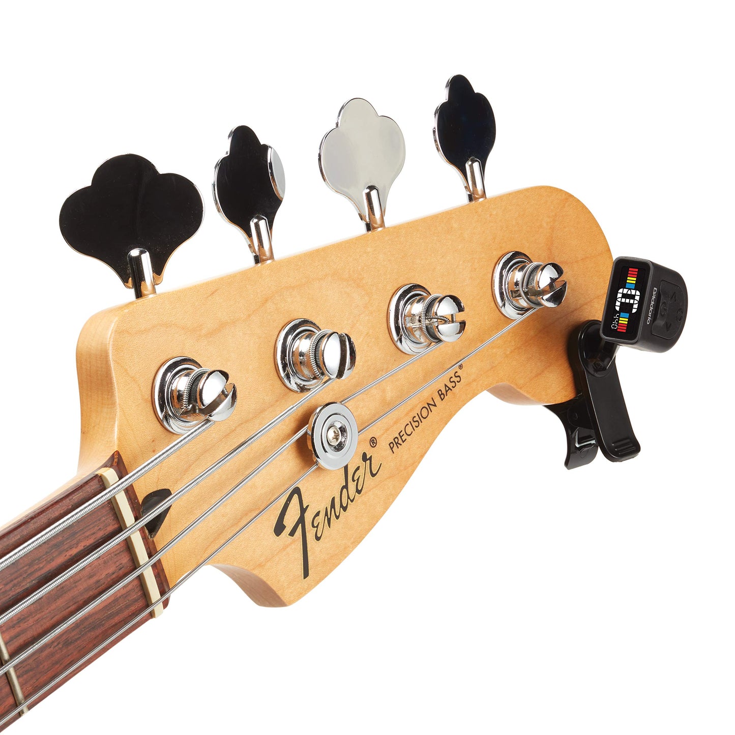 D'Addario Accessories | Afinador de guitarra | Clip Universal | Individual - Compacto y discreto - Guitarra, bajo, ukelele, mandolina y banjo