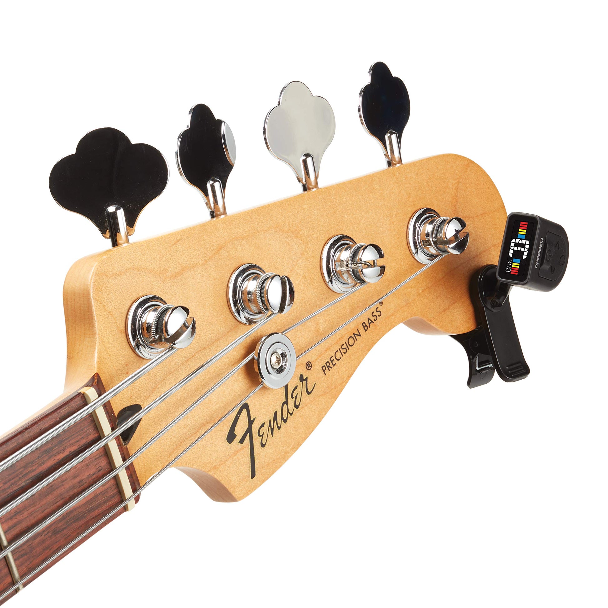 D'Addario Accessories | Afinador de guitarra | Clip Universal | Individual - Compacto y discreto - Guitarra, bajo, ukelele, mandolina y banjo