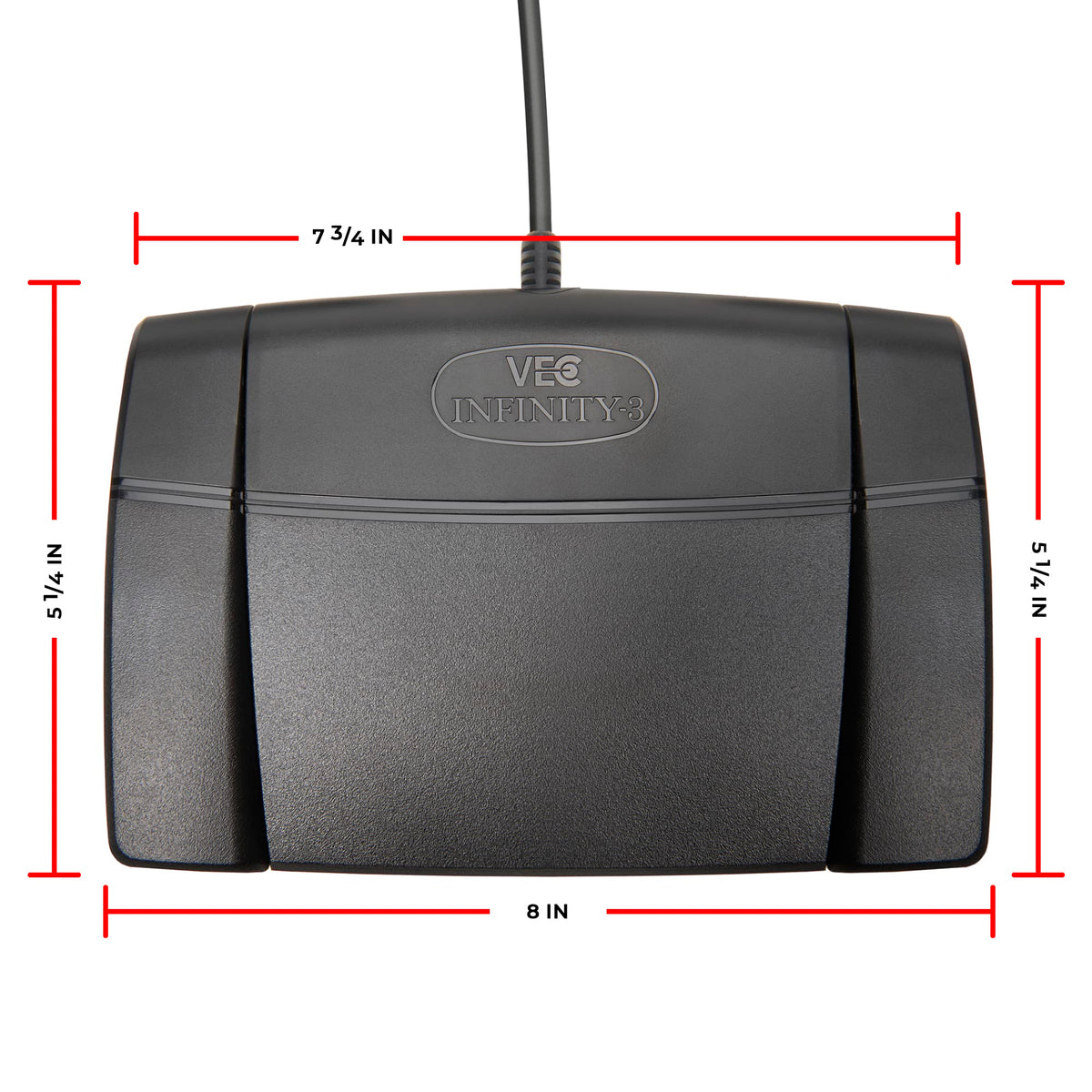 Pedal de Control USB Executive Communication Systems Infinity 3 para Computadora