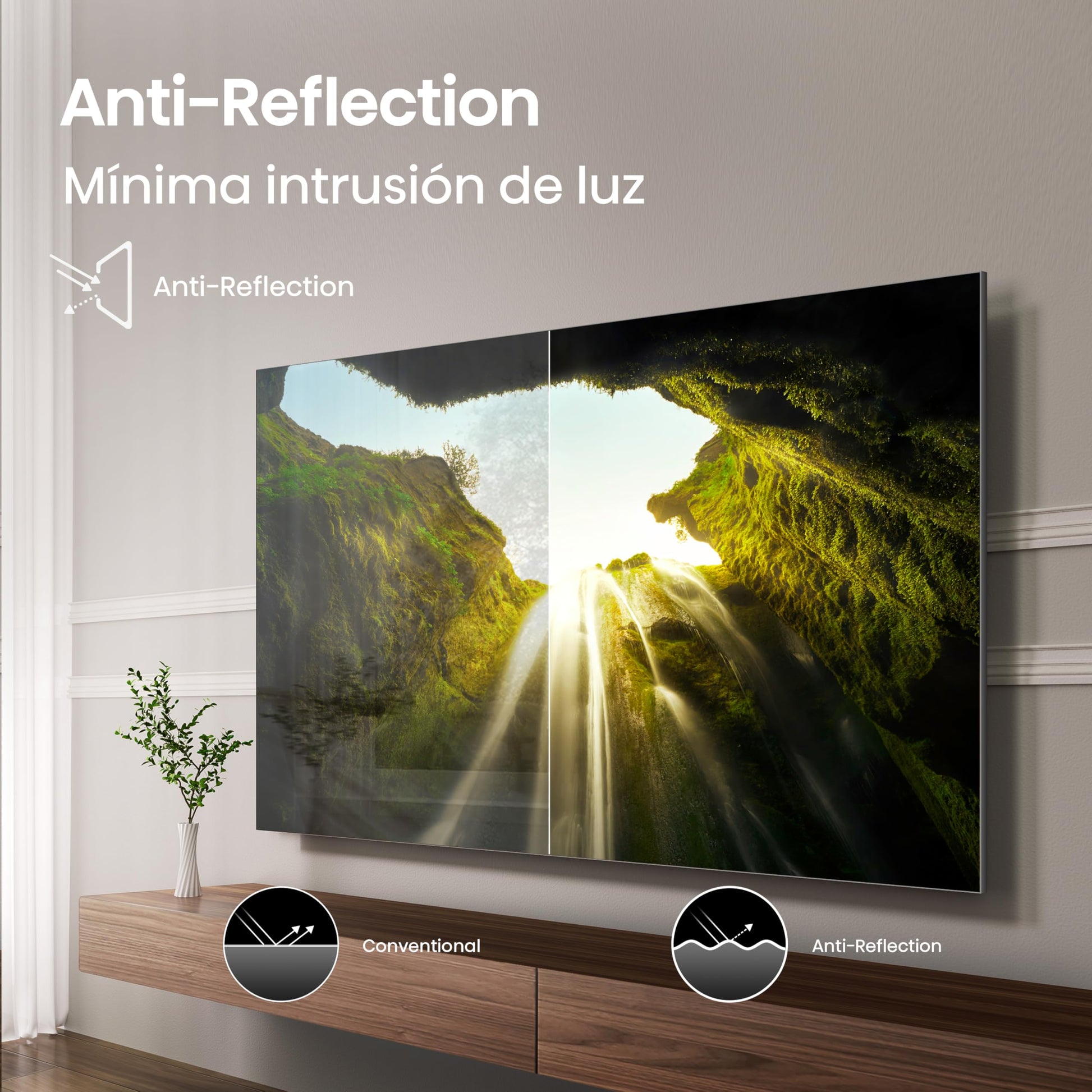 Hisense Television U7QG Pro(Modelo 2025) Pantalla 55 Pulgadas,Mini-LED Pro Smart Google TV UHD 4K,Control Remoto por Voz con Alexa,Modo de Juego Ultra de 165 Hz,Hi-View AI Engine Pro