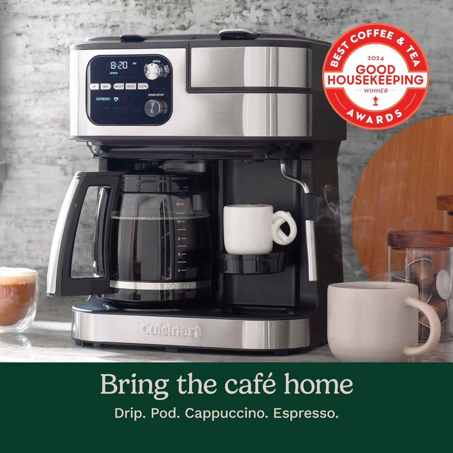 Cuisinart Coffee Center Barista Bar Cafetera 4 en 1 SS-4N1ES