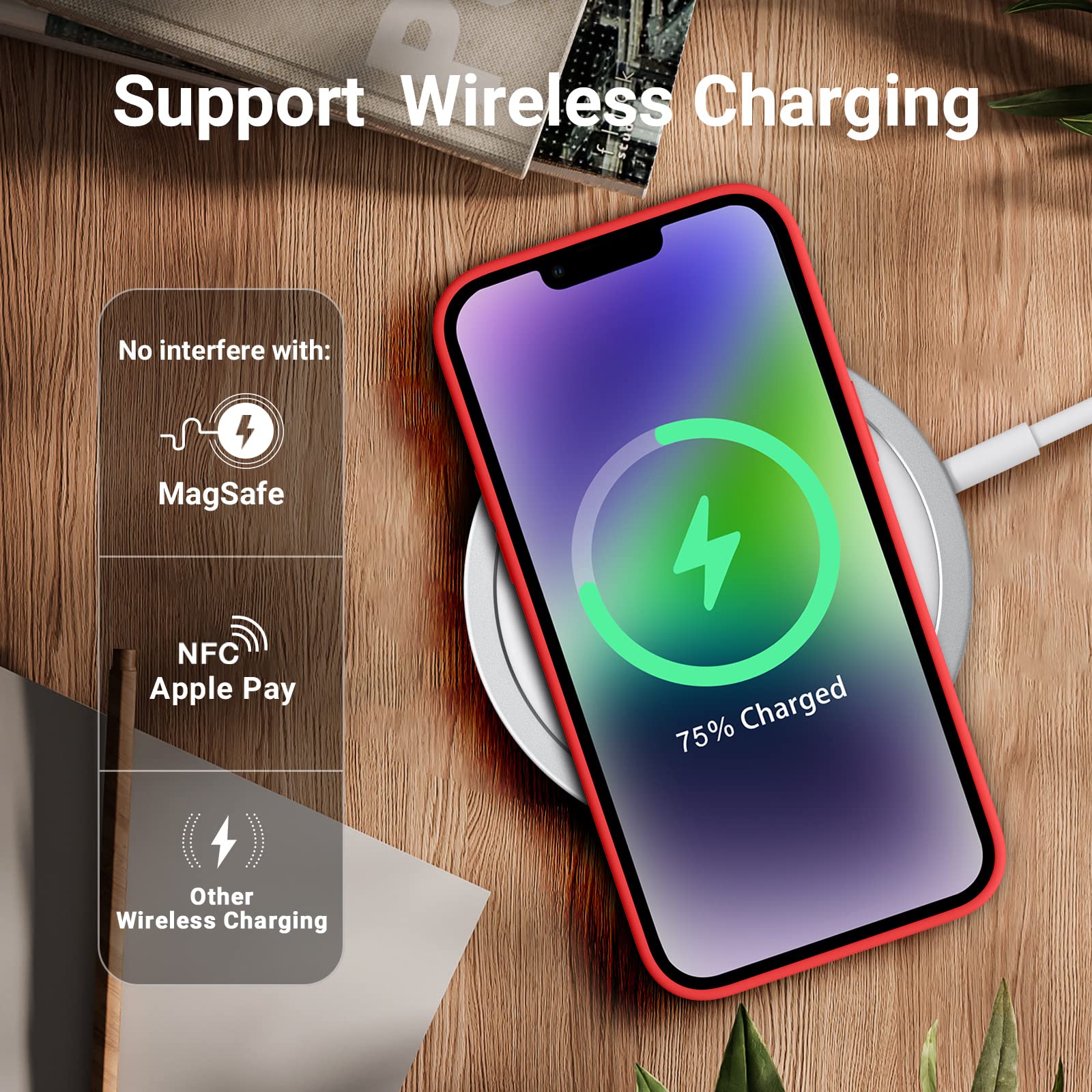 AOTESIER - Funda compatible con iPhone 11, silicona de grado alimentario, protección contra caídas de cuerpo completo, a prueba de golpes, con forro suave antiarañazos para iPhone 11 de 6.1 pulgadas,
