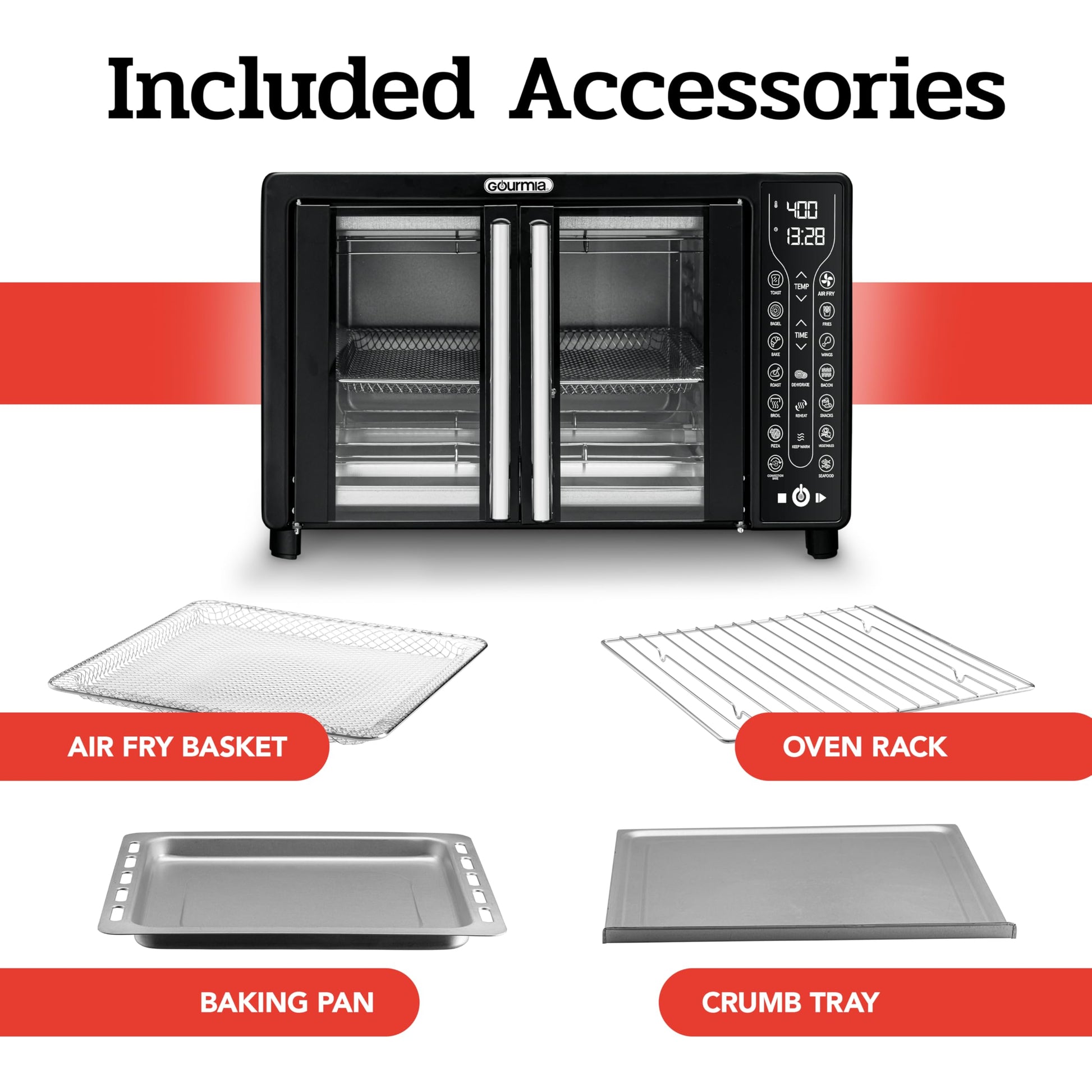 Digital Air Fryer Oven 6-Slice