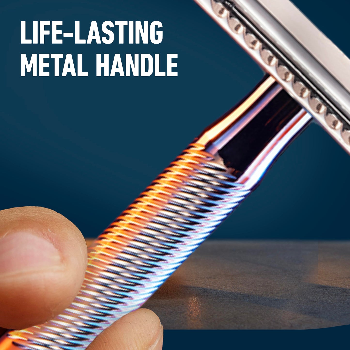 Gillette King C - Maquinilla de afeitar de doble filo para hombre + 5 cuchillas de doble filo con revestimiento de platino, ideas de regalo para él/papá