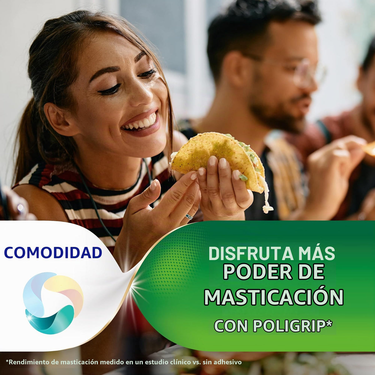 Crema Adhesiva para Dentaduras Super Poligrip Fórmula Original Sin Zinc