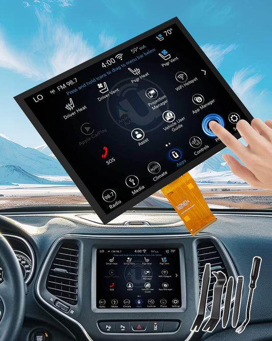 Pantalla Táctil Uconnect 4C UAQ 8.4 Pulgadas de Repuesto 2017+ Dodge RAM Jeep Chrysler Navegación OEM