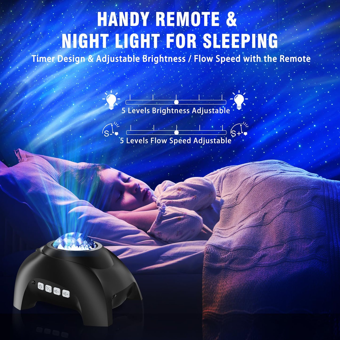 Northern Lights Aurora Projector for Bedroom with Music Bluetooth Speaker and White Noise, Vinwark Galaxy Projector, Starry Night Light Projectors for Kids Adults Gaming Room, Home Theater, Ceiling