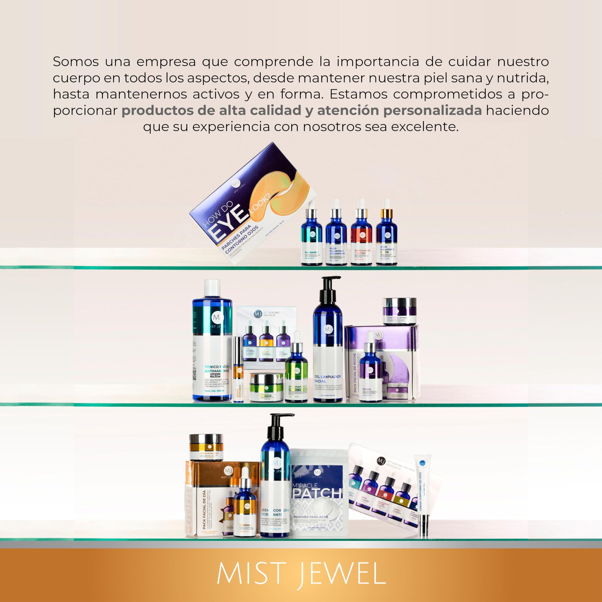 MIST JEWEL |Paquete Facial con serum Vitamina C + E + Ácido hialurónico y Crema de Día fotoprotectora FPS 30 Ácido Ferúlico y Vit C 50g | Skincare facial de máxima proteccion e hidratación para el día