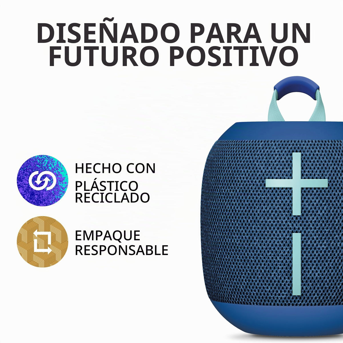 Altavoces Bluetooth Impermeables 4 Ultimate Ears WONDERBOOM Azul con Graves Grandes y Sonido 360 Grados para Exteriores