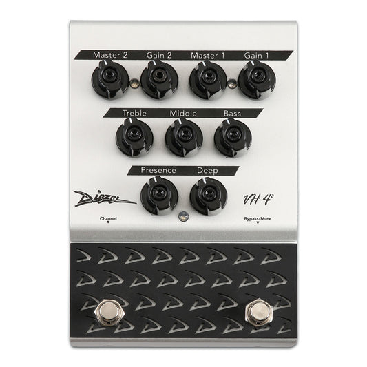 Diezel VH4-2 - Pedal de efectos de guitarra de distorsión y preamplificador de 2 canales