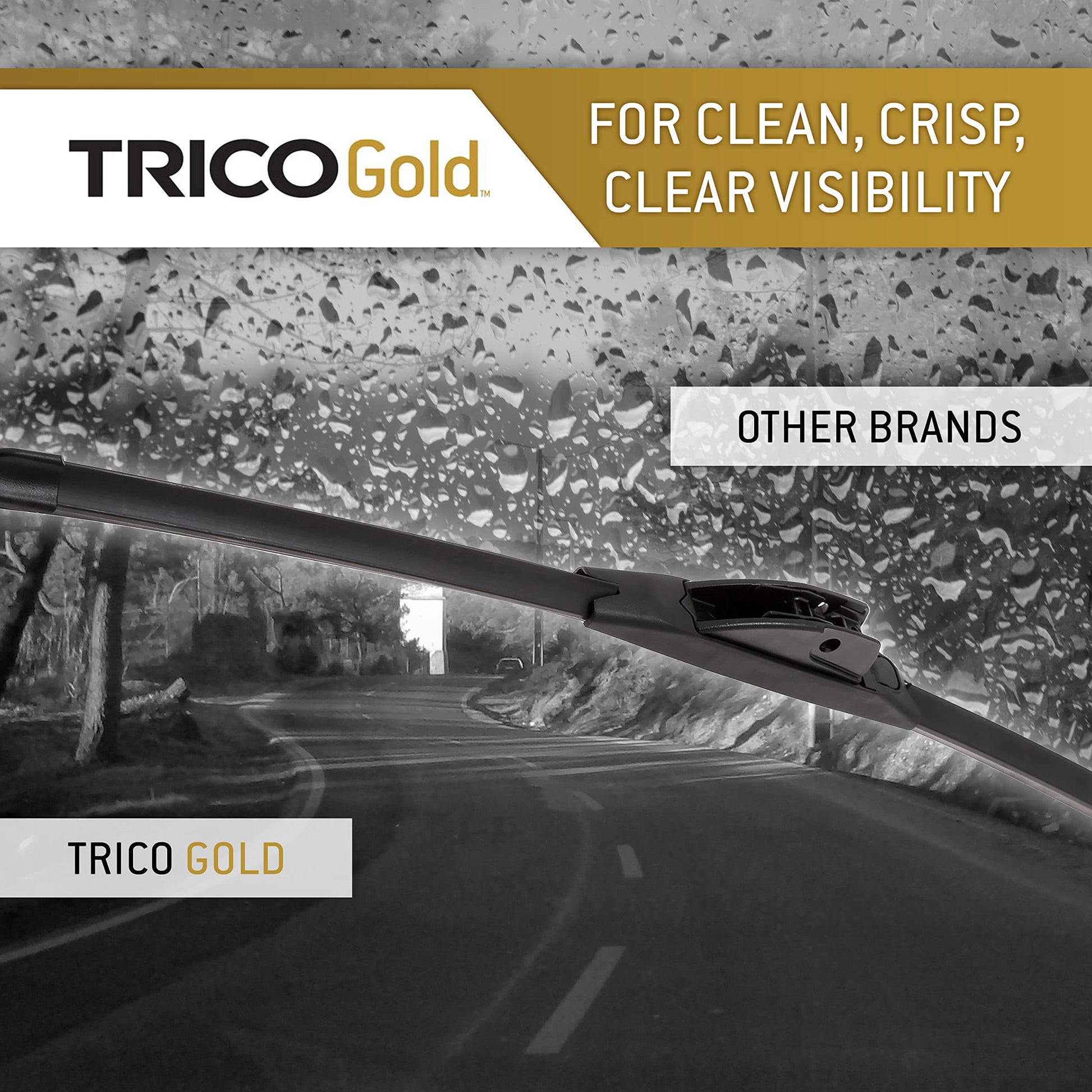 Juego de Limpiaparabrisas TRICO Gold 24 y 16 Pulgadas Visibilidad Superior Todo Clima Súper Premium para Vehículo