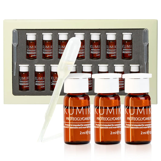 KUMIKO Matcha Intense Recovery - Suero Facial Hidratante con Proteoglicanos, Antienvejecimiento y Corrector de Arrugas - Reduce las Bolsas en el Rostro las Líneas Finas - Cuidado de la Piel, 15 Vials