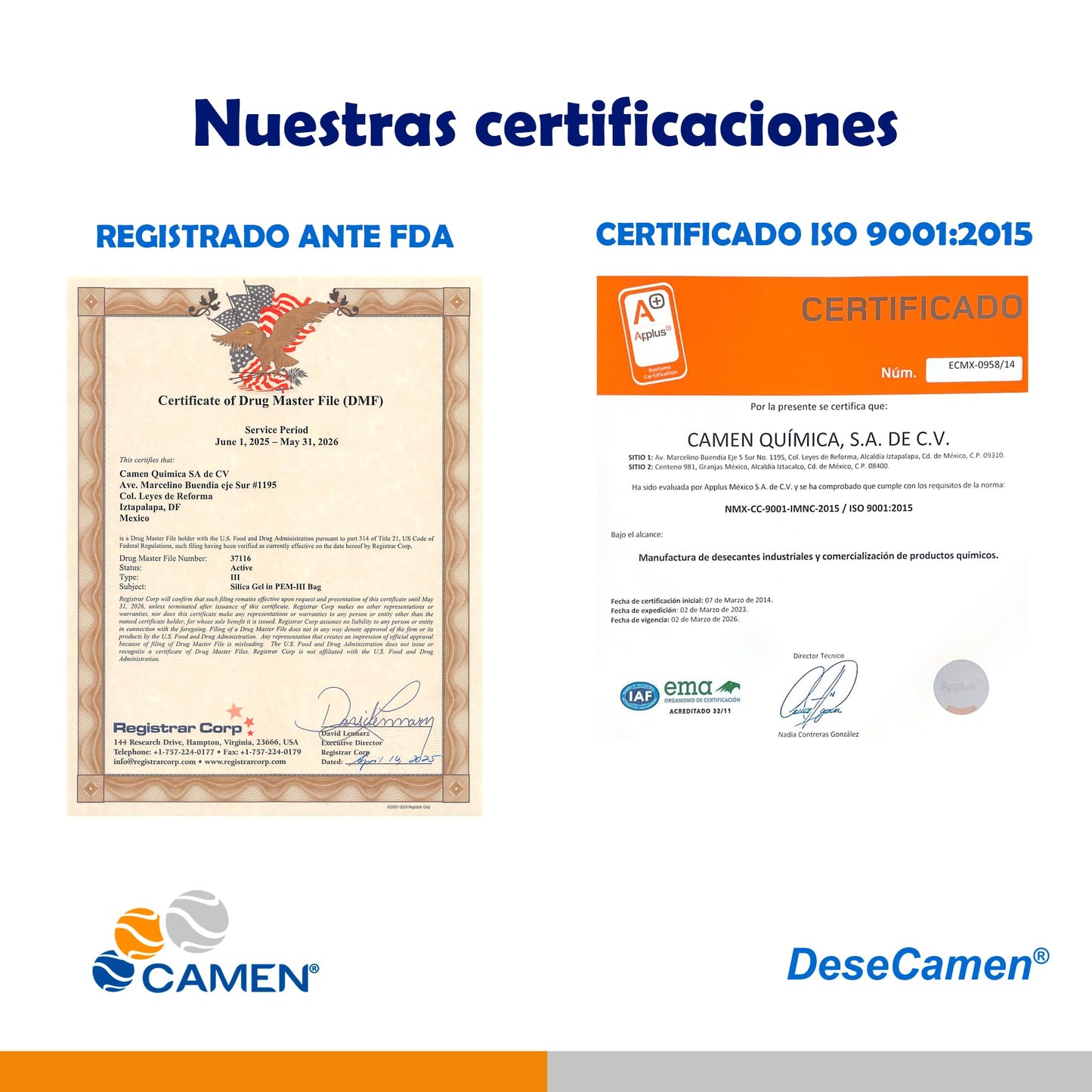 [1,000 Sobres] Silica Gel 1g - Alimentos y Medicamentos - Elimina Humedad, Moho y la Oxidación - FDA Approved - DeseCamen