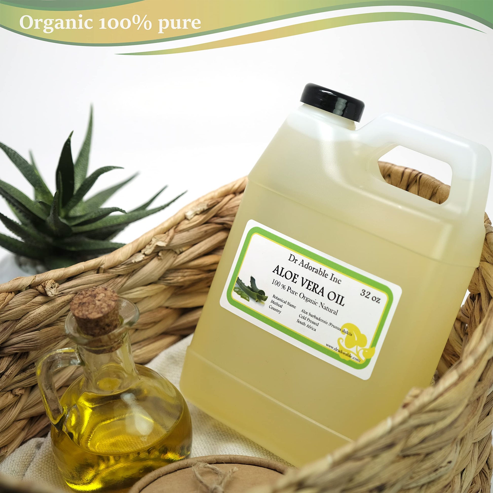 Aceite de Aloe Vera Orgánico: Nutrición y Suavidad para Piel - Belleza Natural - Envase de Lujo
