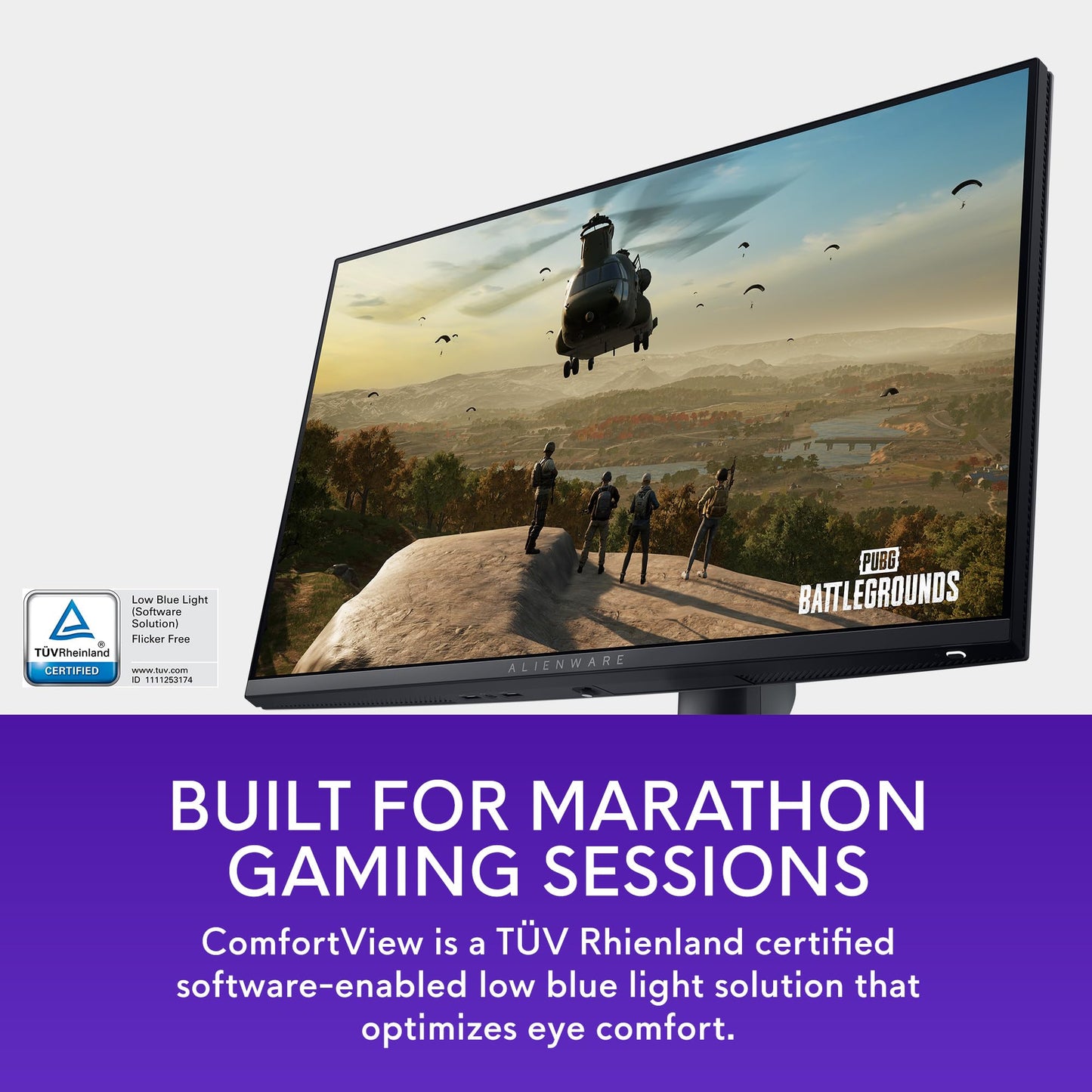 Alienware AW2523HF Gaming Monitor - 24.5-Inch (1920x1080) 360Hz Display, AMD Free Sync, Height/Tilt/Swivel/Pivot Adjustability, Dark Side of The Moon