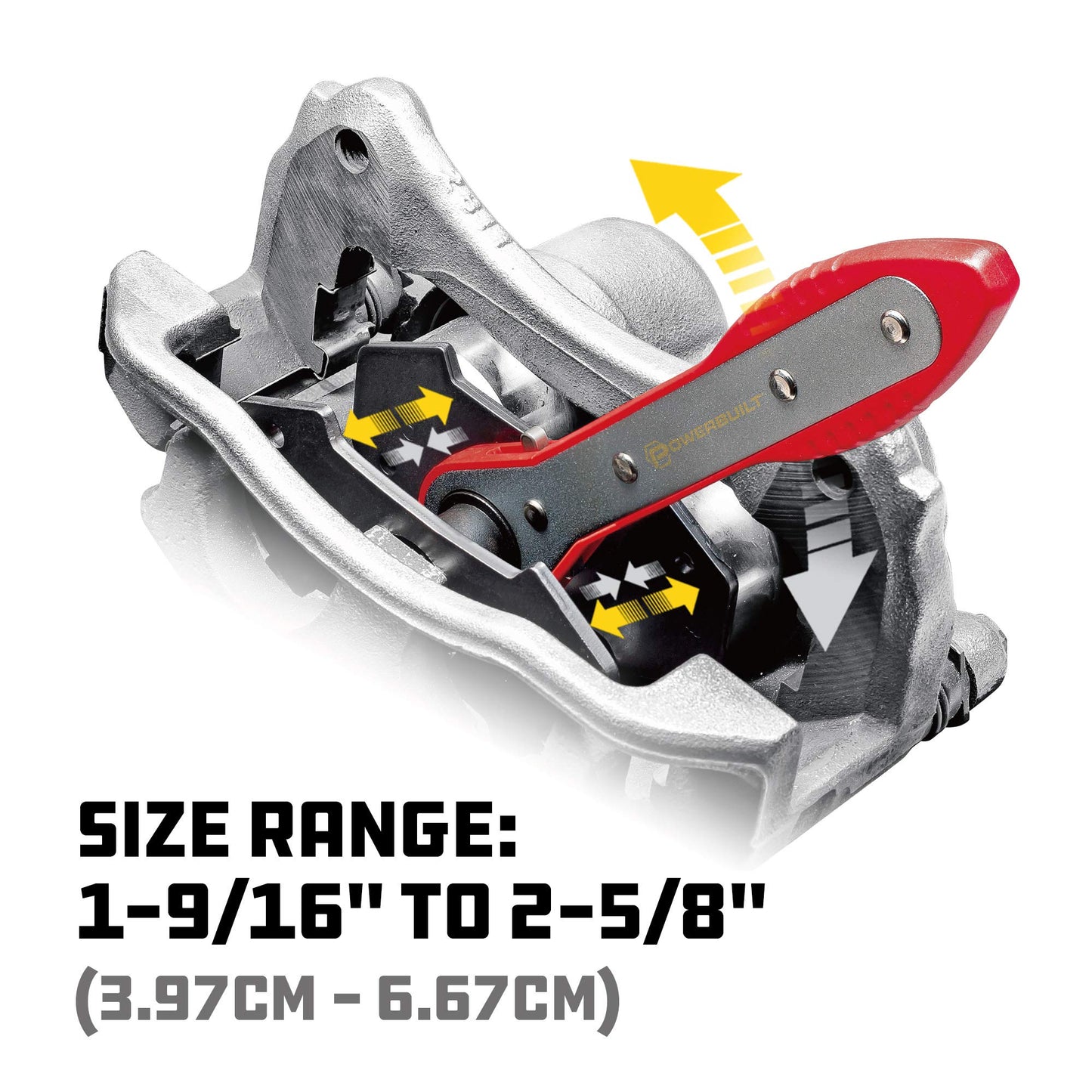 Powerbuilt 647796 - Juego de Herramientas de pistón para calibrador de carraca