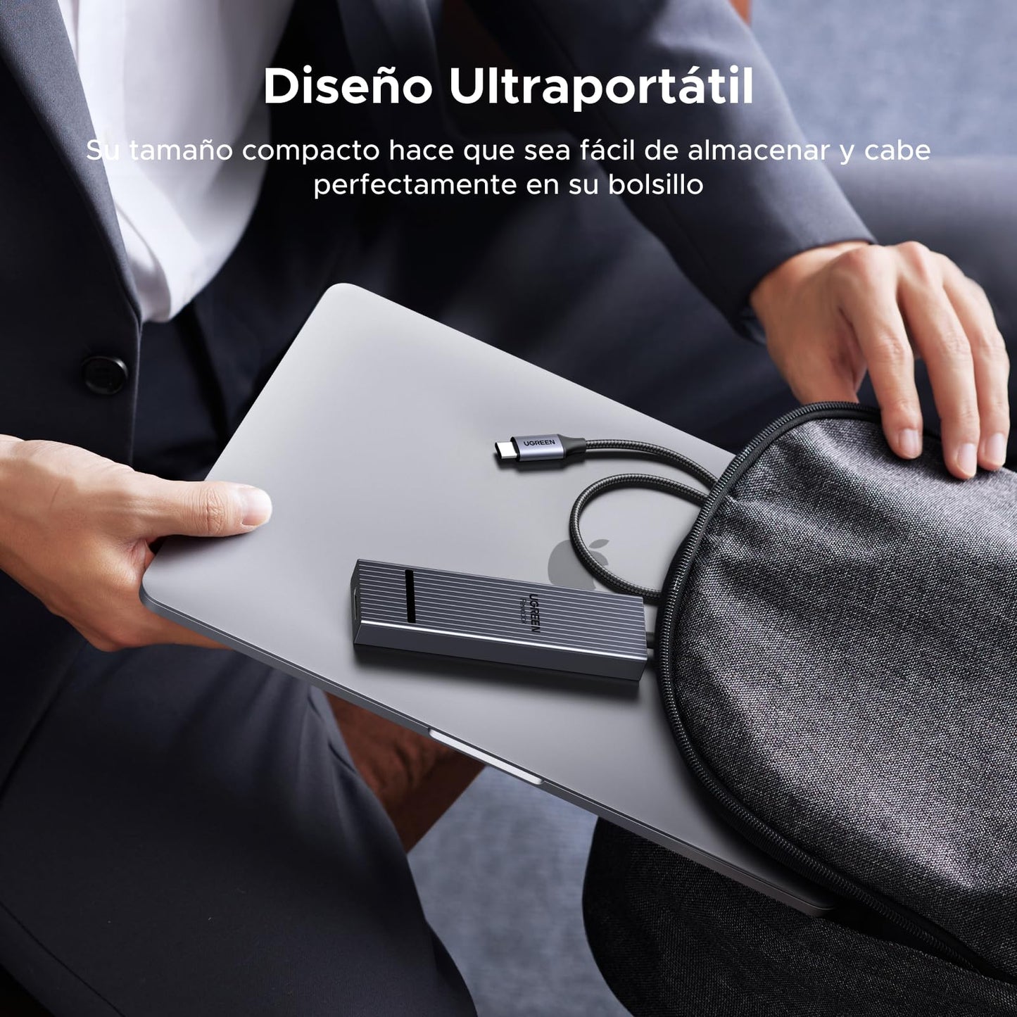 Hub USB C DisplayPort UGREEN Revodok Pro 6 en 1 Gris con Adaptador Multipuerto Compatible con MacBook Pro/Air, iPad Pro, Thinkpad, Rog Ally