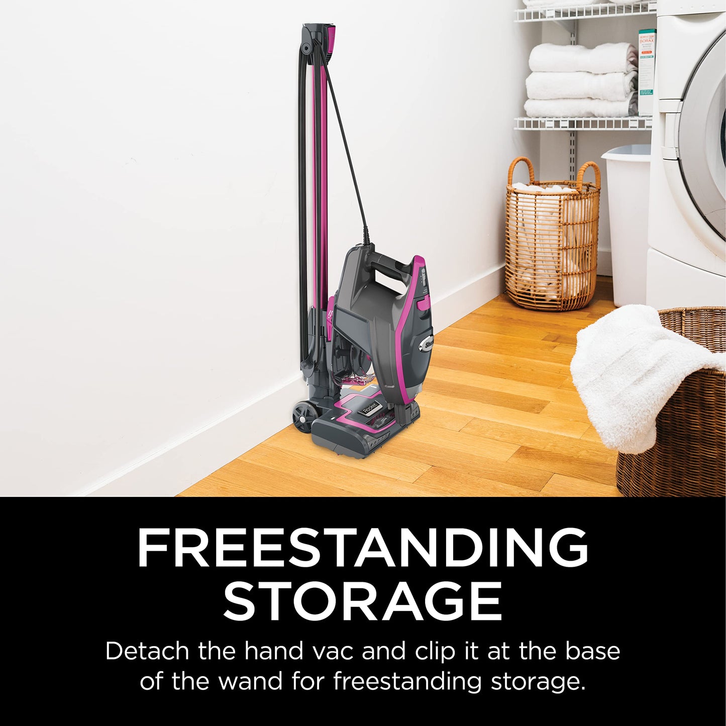 Shark HV371 Rocket Pro DLX - Aspiradora de Mano extraíble, dirección giratoria Avanzada, Taza XL, Herramienta de Grietas, Herramienta de tapicería y Cepillo para Polvo antialérgeno, Fucsia, Capacidad