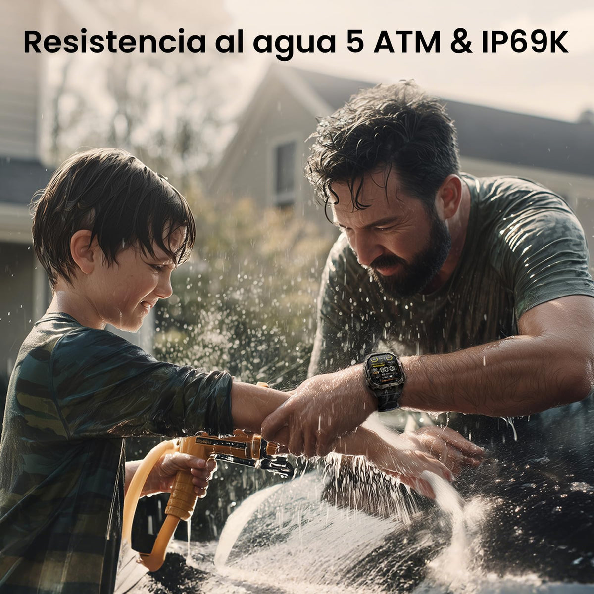 Reloj Smart KOSPET Tank M4C Negro AMOLED 1.96" IP69K para Hombre
