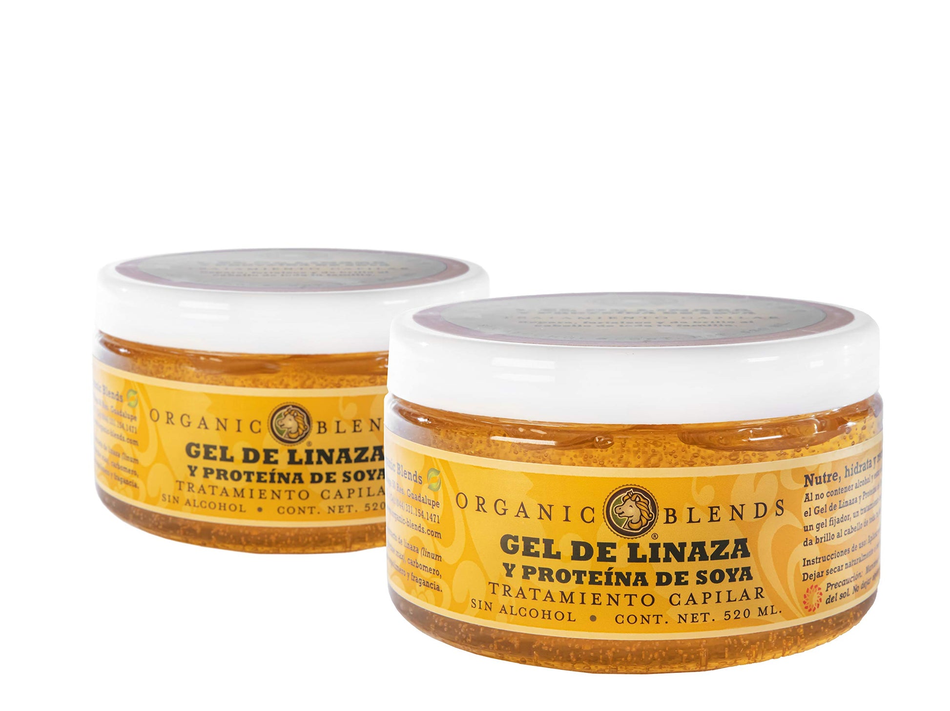 KEESON Gel de Linaza (Kit de 2 Piezas de 520ml c/u)