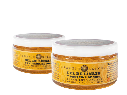 KEESON Gel de Linaza (Kit de 2 Piezas de 520ml c/u)