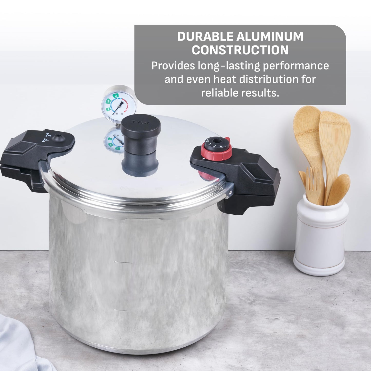 Olla de Presión T-fal Aluminio Grande sistemas de Seguridad