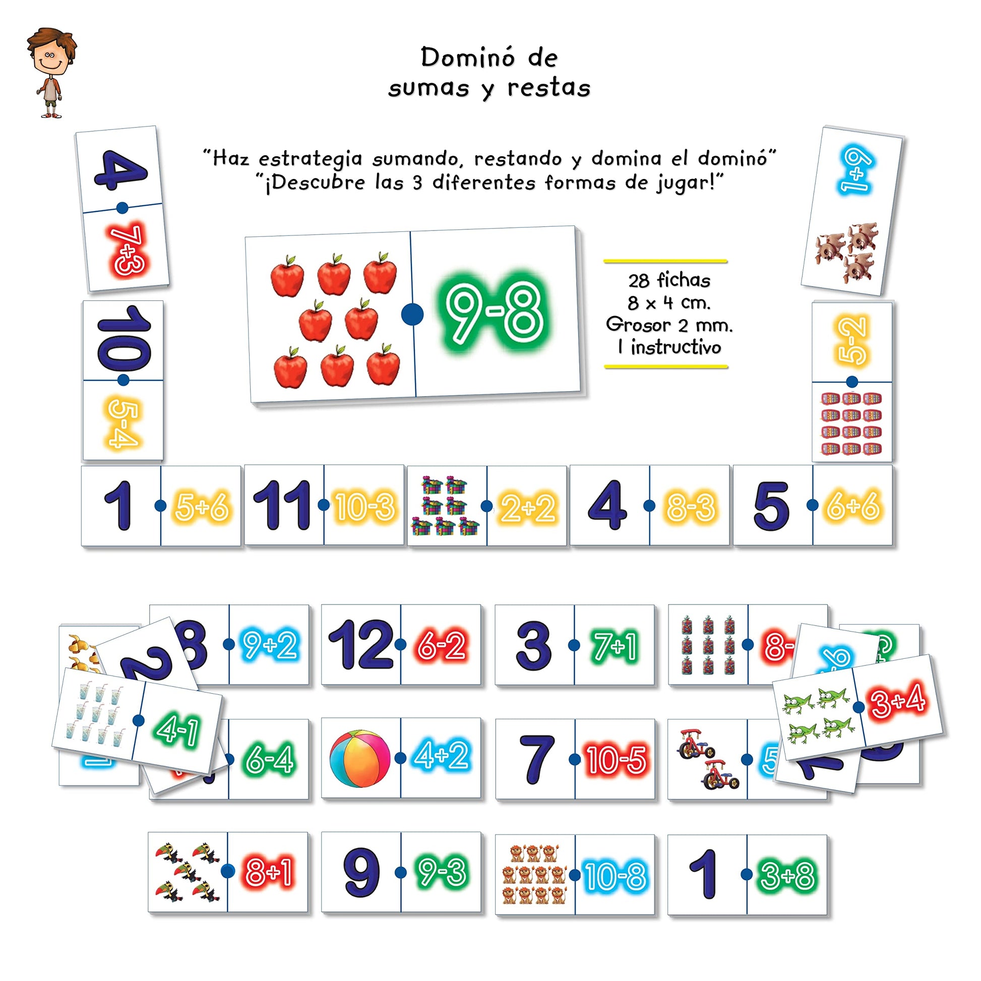 Juego Educativo de Matemáticas Totte Extra Grande Diseño Infantil Autocorregible