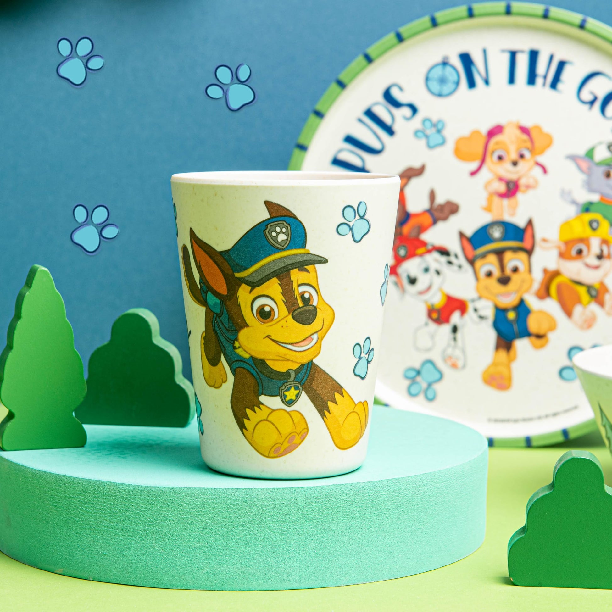 Juego de Vajilla Infantil Zak Designs PAW Patrol Azul y Amarillo Sostenible 3 Piezas