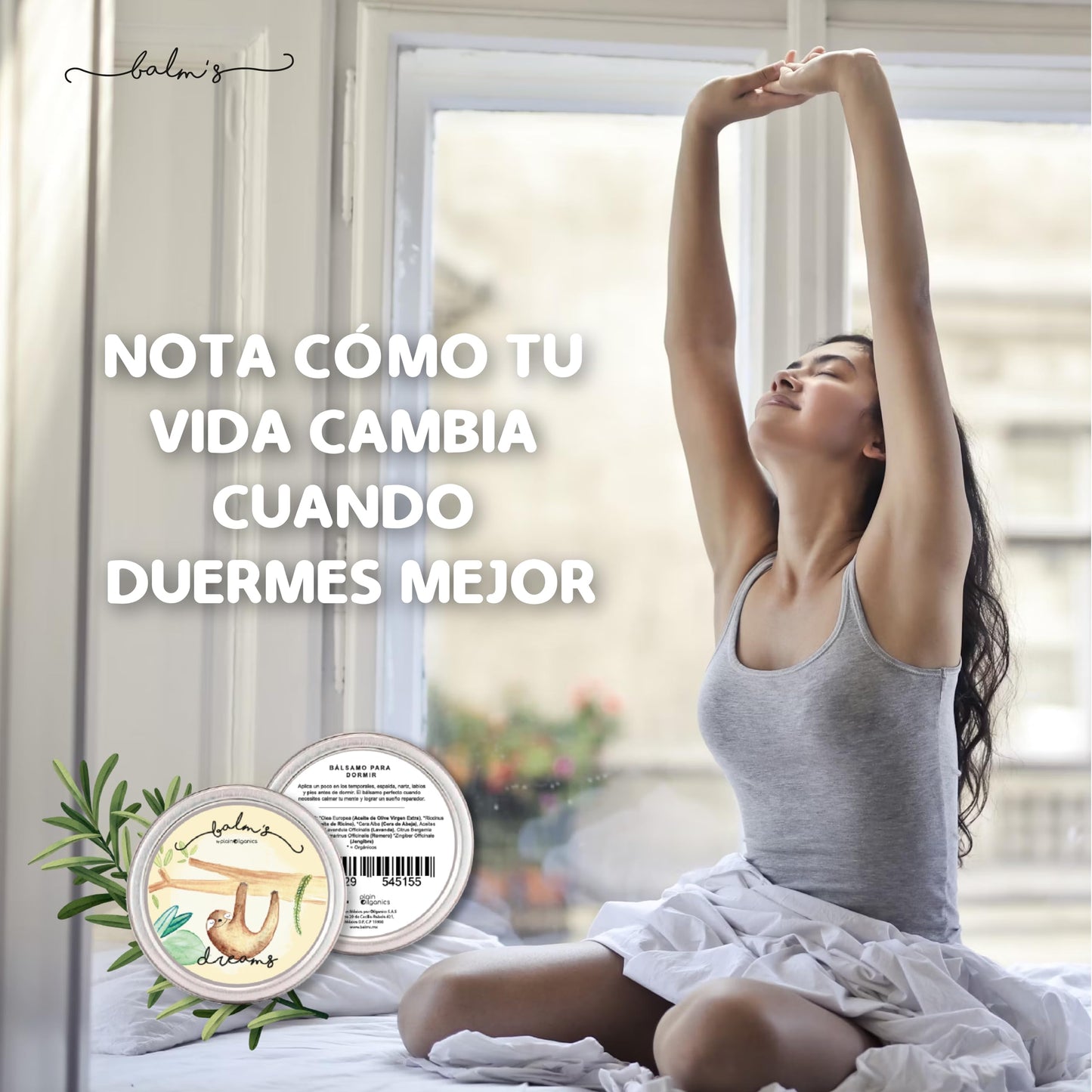 Balm's Dreams 45g - Balsamo para Relajación y Descanso Pomada Natural de Cera de Abeja y Aceite de Oliva con Aceites Esenciales de Lavanda y Romero Bebé Niños Adultos