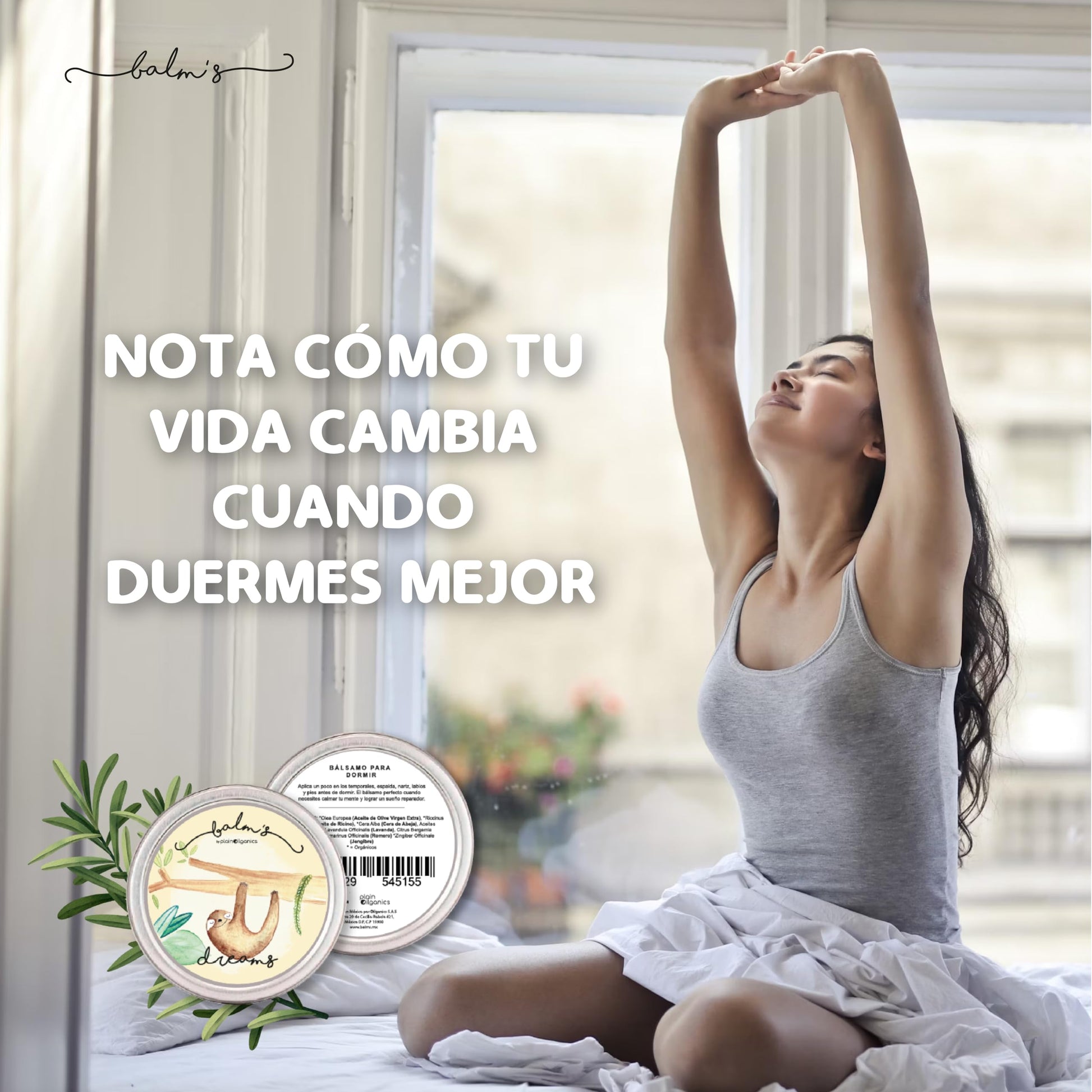 Balm's Dreams 45g - Balsamo para Relajación y Descanso Pomada Natural de Cera de Abeja y Aceite de Oliva con Aceites Esenciales de Lavanda y Romero Bebé Niños Adultos