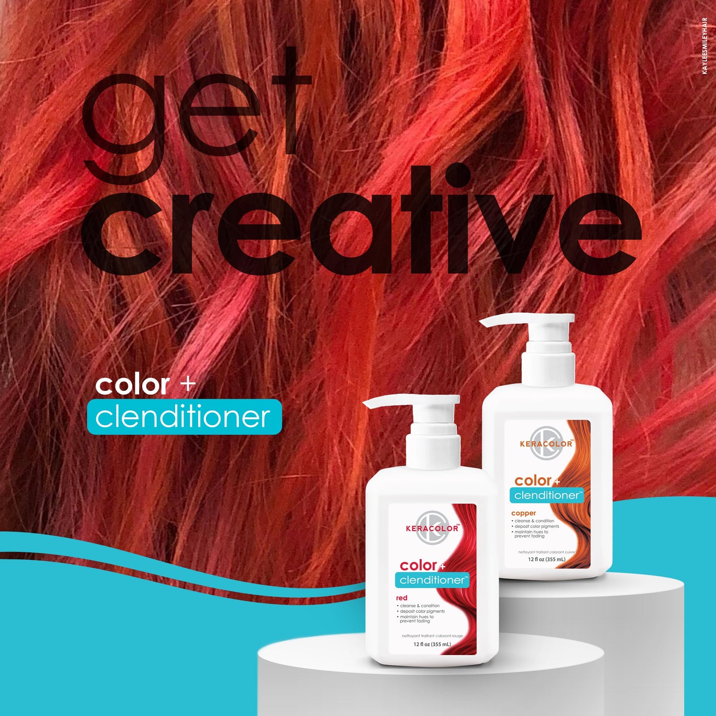 Climatizador Keracolor rojo Color Plus 12 Onzas