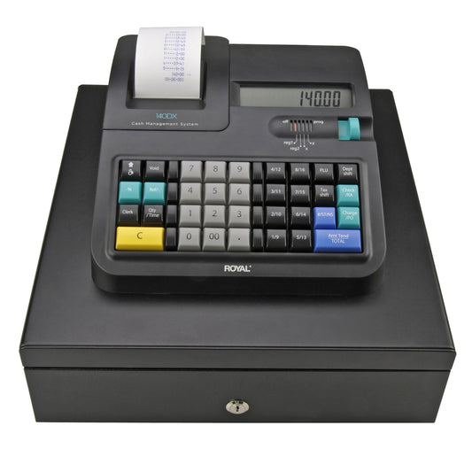 Caja Registradora Electrónica Royal Negra 140DX