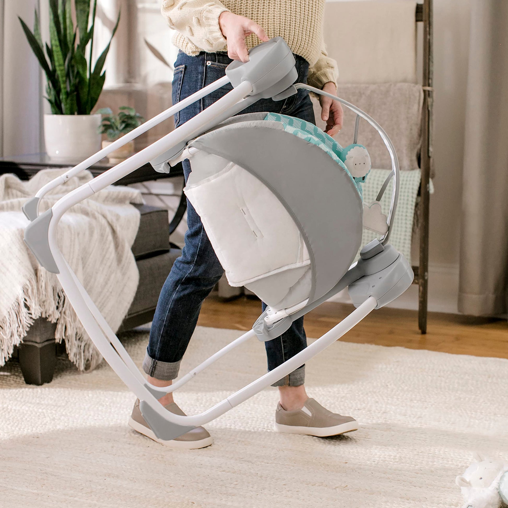 Ingenuity Ity by Swingity Swing Easy-Fold Portable Baby Swing - Goji