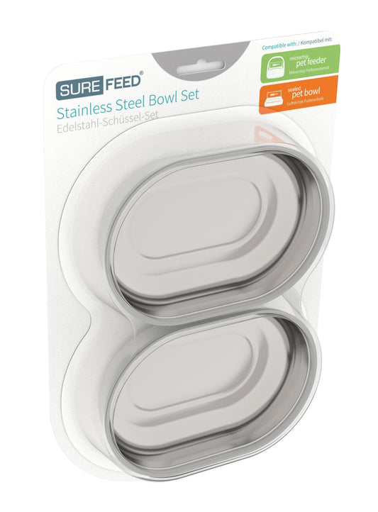 Set de Tazones de Acero Inoxidable SureFeed
