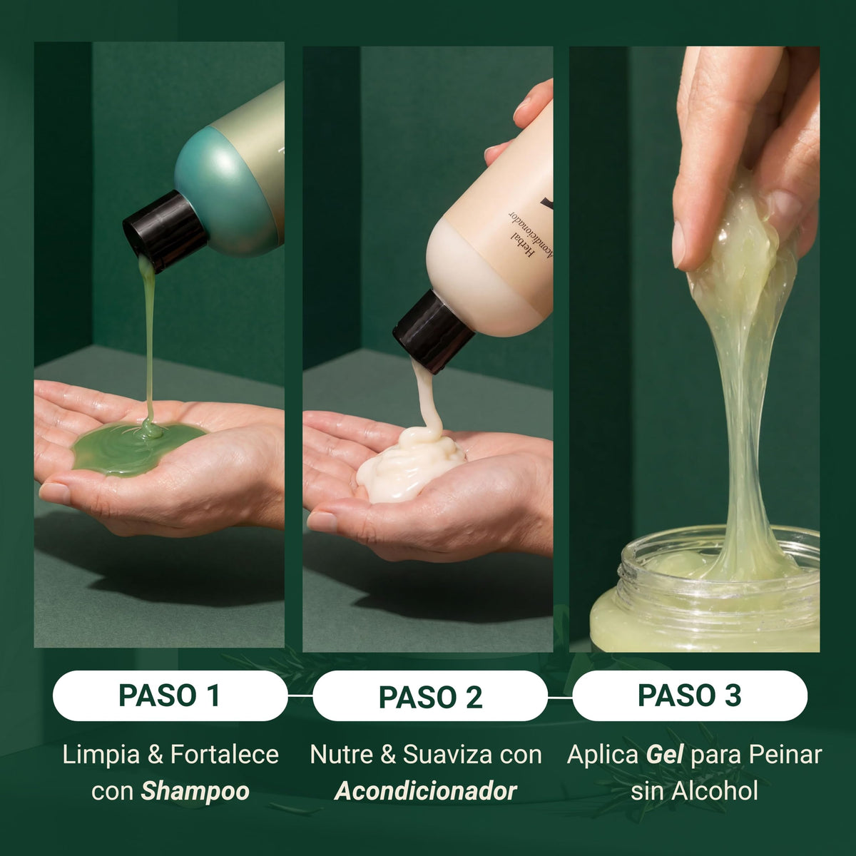 Avaloria Acondicionador Sin Sulfatos, Parabenos ni Sales – Anticaída con Romero – Extracto 100% Natural con 10 Hierbas – Hidratación, Brillo y Crecimiento – Herbal - 480 ml