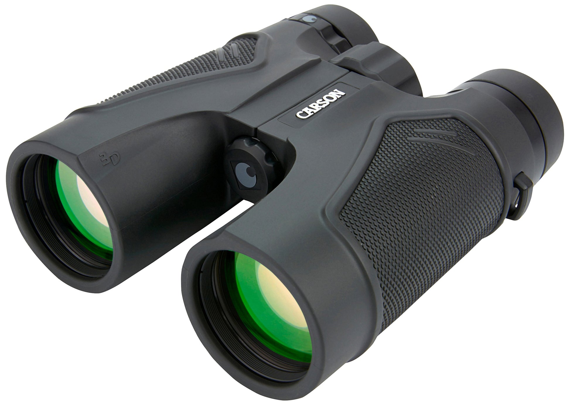 Carson Serie 3D Binocular 10x 42mm con Cristales de Alta definición y Extra Baja dispersión - Negro (TD-042ED)