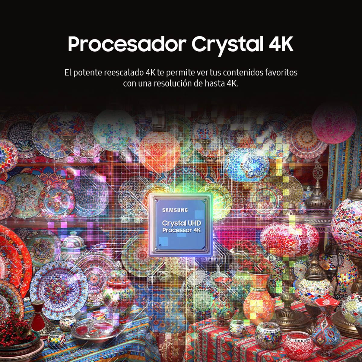 Televisor Samsung Smart 55 Pulgadas 4K Crystal UHD