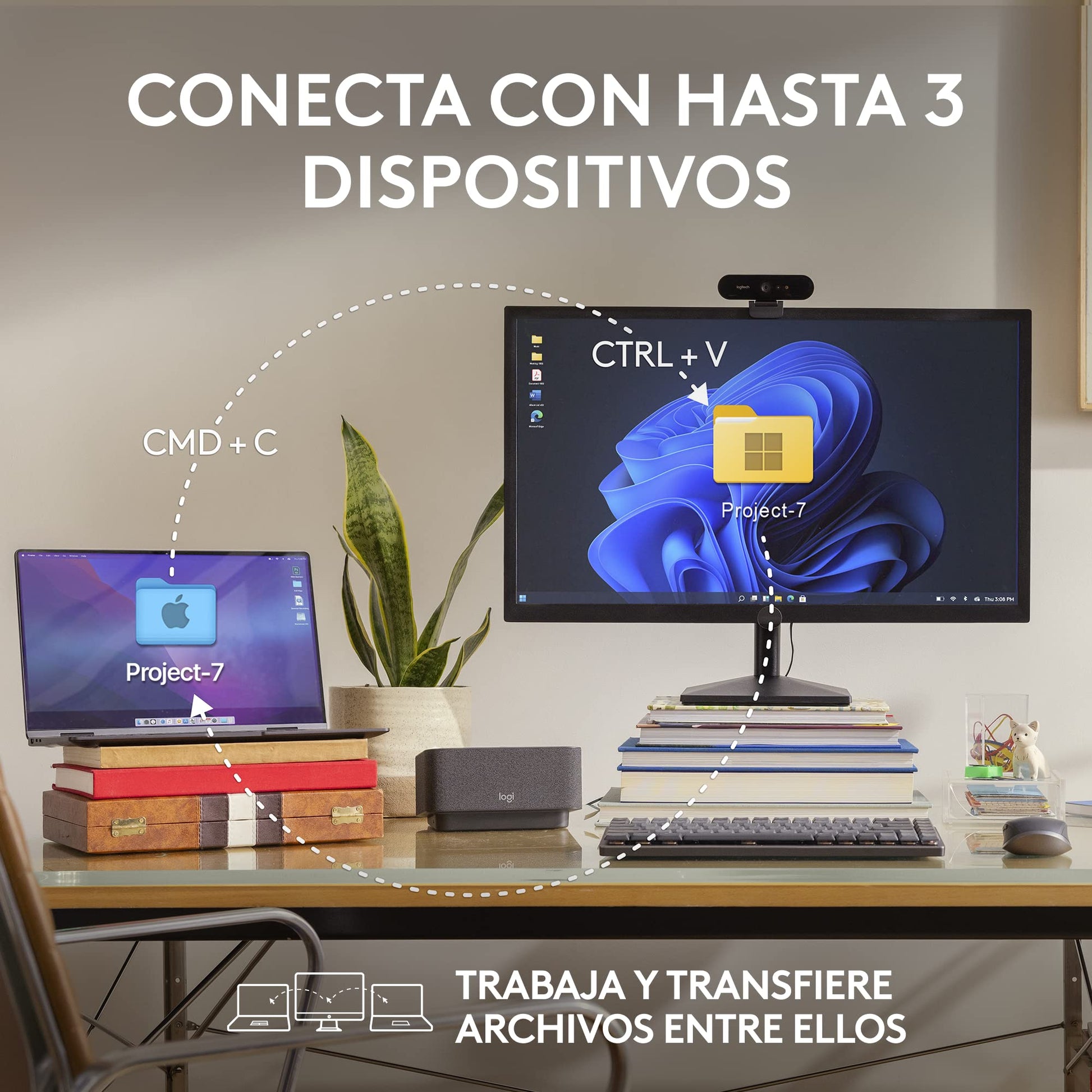 Logitech MX Anywhere 3S Compact Mouse inalámbrico, Desplazamiento Veloz en Todos Lados, dpi 8K, silencioso, Botones programables, USB C, Bluetooth, Windows PC, Linux, Chrome, Mac - Negro