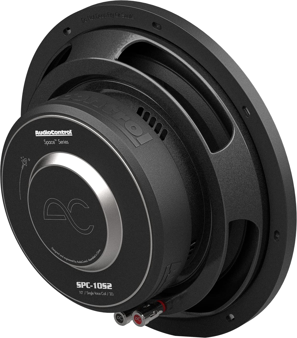 AudioControl Space Series - Subwoofer delgado de perfil bajo para coche de 10 pulgadas, alta fidelidad premium, 400 W RMS/600 W máximo, solo 4 Ohm (negro)