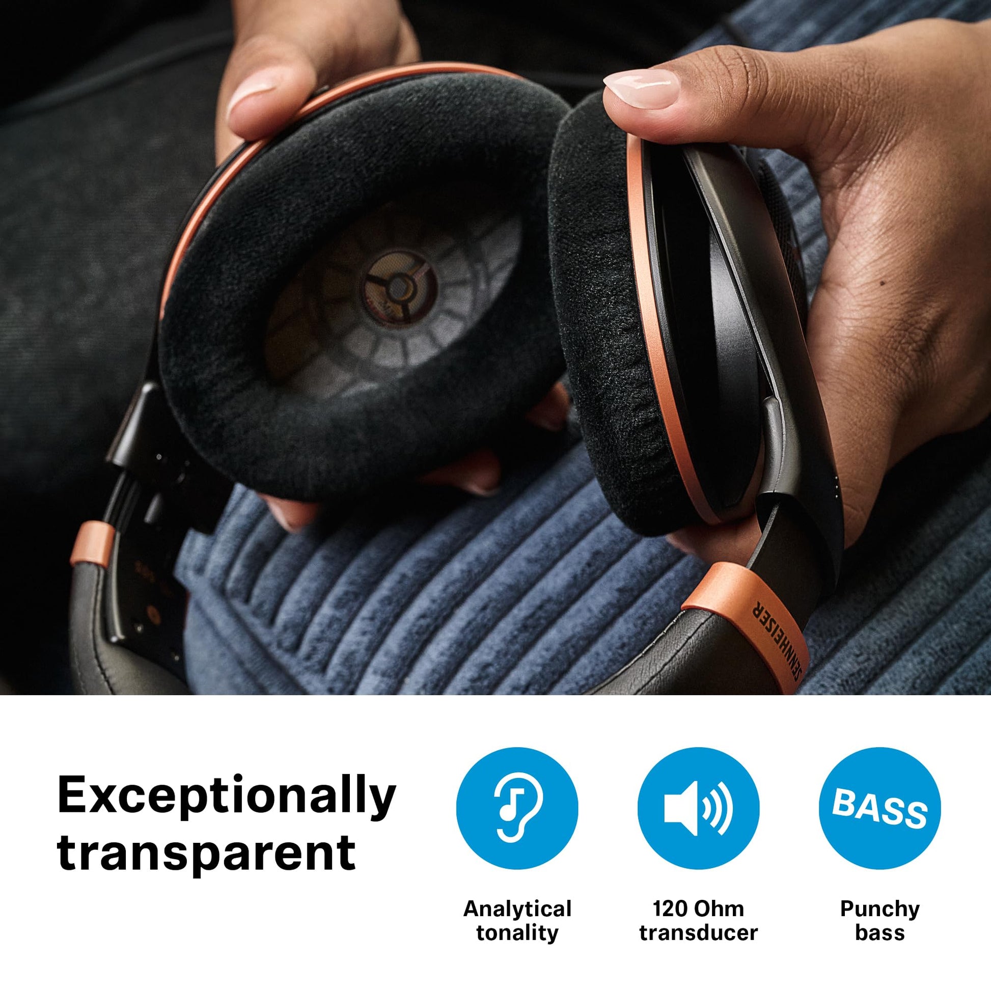 Auriculares Sennheiser HD 505 Cobre Diadema Mejorada para Música, Trabajo o Juegos