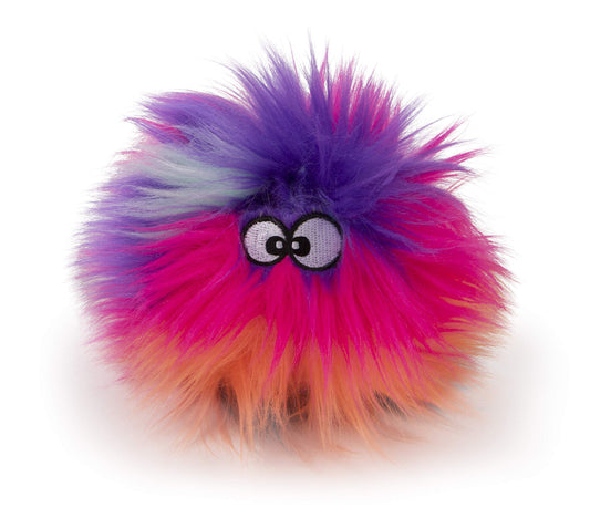 goDog Just for Me Furballz Juguete de Peluche chirriante para Perro, tecnología de protección para Masticar, Arco Iris Fresco, Mini