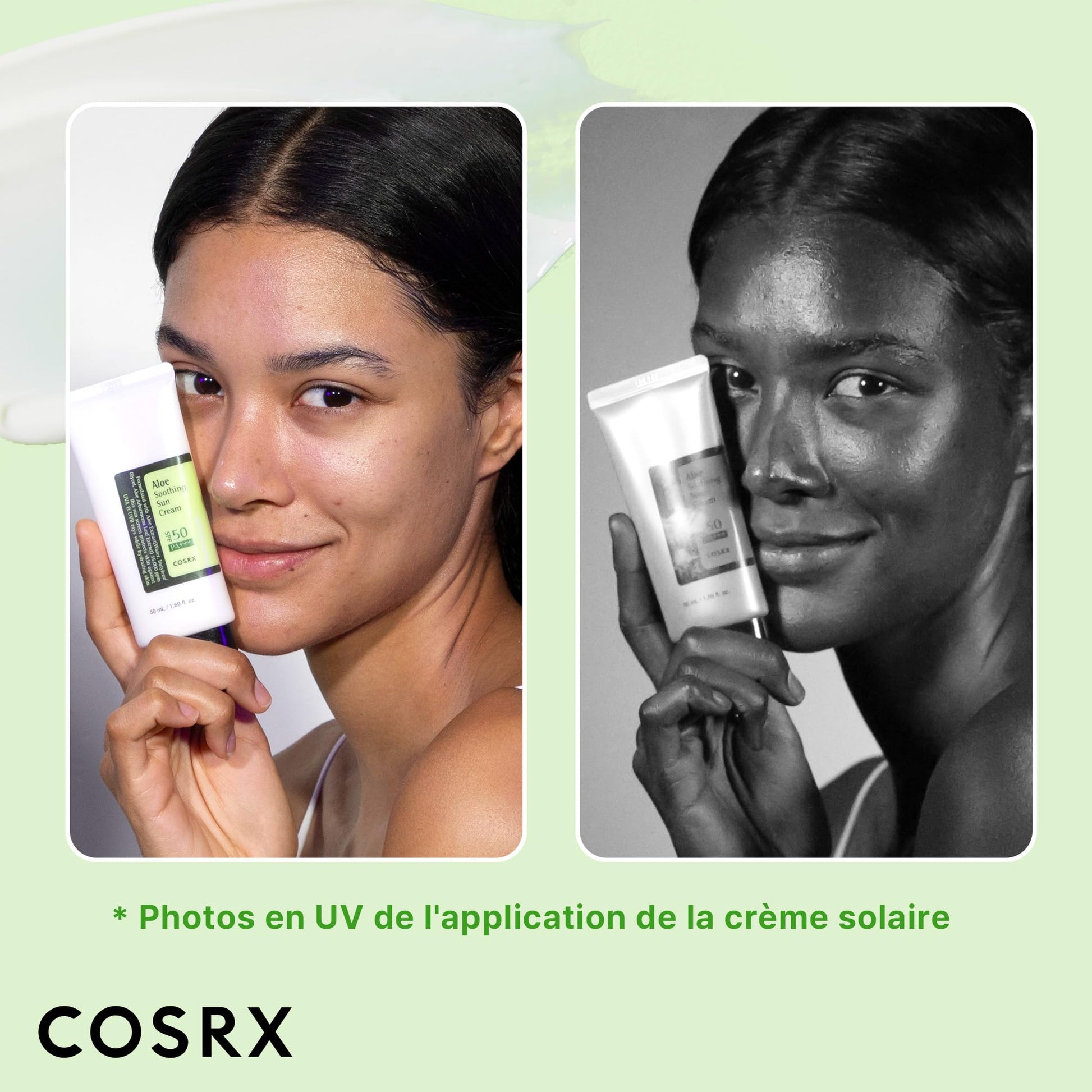 COSRX - Crema solar calmante con aloe SPF50 PA+++, 50 ml
