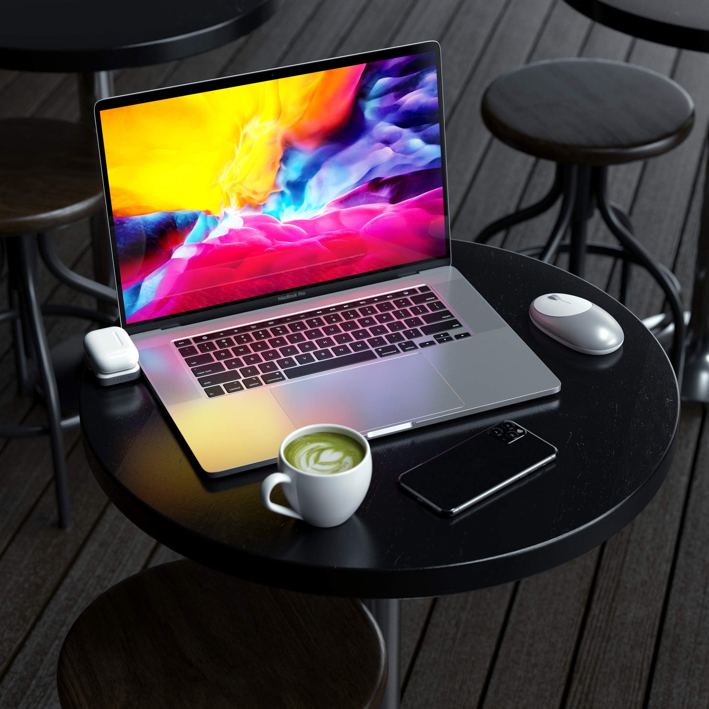 SATECHI Dock de Carga Inalámbrica USB-C - Compatible con Apple AirPods Pro & AirPods 3/2/1 con Funda de Carga Inalámbrica (No Incluida)