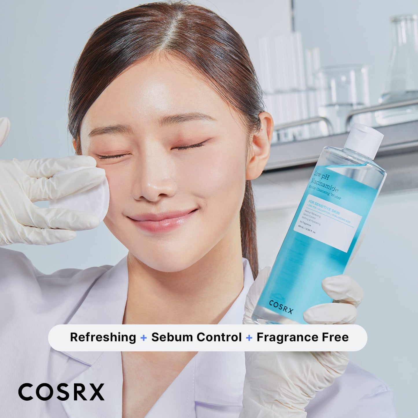 Low pH Niacinamide Micellar Cleansing Water by Cosrx for Unisex - 13.52 oz Cleanser